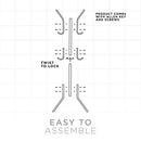 Free-Standing Coat Rack Metal Stand Hall Tree Entry-Way Furniture - Black - Brand New