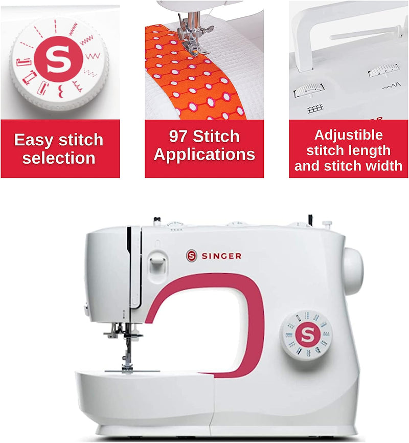 SINGER MX231 Sewing Machine - WHITE Like New