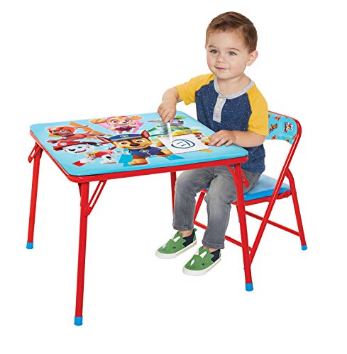 JAKKS PACIFIC PAW PATROL TABLE AND CHAIR FURNITURE SET FOR KIDS - RED/BLUE - Like New