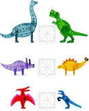 MAGNA-TILES XL 50-PIECE THE ORIGINAL MAGNETIC BUILDING MULTI-COLOR - Like New
