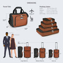 Travel Select Amsterdam Expandable Rolling Upright Luggage, Gray, 2-Piece Set - Brand New