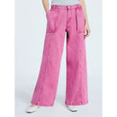 SCOOP SLOUCHY WIDE LEG JEANS UTILITY POCKETS - SIZE: WOMEN 2 - ROSE MUM - Brand New