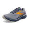 1103911D027 BROOKS MEN ADRENALINE GTS 23 SUPPORTIVE RUNNING GRY/BLU/ORN SIZE 10 Like New