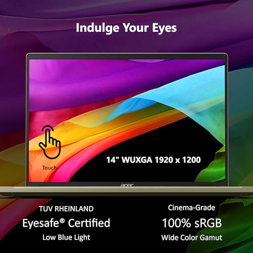 Acer Swift Go 14" 1920x1200 Touch i7-1355U 16GB 512GB SFG14-71T-72QV - Silver - Like New