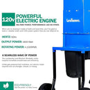 Landworks Leaf Mulcher Shredder Electric Green 120V AC 11" Cutting Blade - BLUE Like New