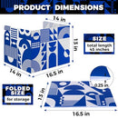 STORAGE STANDARD 22-PACK DESK DIVIDERS, GEO, DURABLE & WATERPROOF PLASTIC - BLUE - Brand New
