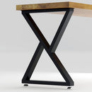 TIEOU METAL DESK LEGS HEAVY DUTY INDUSTRIAL Z SHAPE DIY TABLE LEG - BLACK - Like New