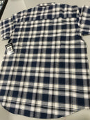 BLACK HORSE WOVEN PLAID SHIRT - SIZE : MENS M - BLUE/LIGHT BLUE/WHITE/YELLOW - Brand New