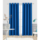 RUTHY'S TEXTILE THERMAL ROOM DARKENING BLACKOUT WINDOW CURTAIN - CLASSIC BLUE - Brand New