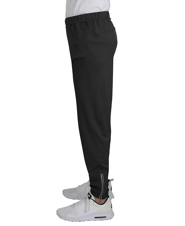 BLUE ICE MEN'S MOISTURE WICKING PERFORMANCE JOGGERS - SIZE: MEN M - BLACK - Brand New
