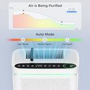 VOOPNU Air Purifiers For Home Cover Area Up to 2152 Sq.Ft DH-JHD08 - White - Like New