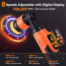 PROTMEX CORDLESS MINI POLISHER 12V MICRO CORDLESS SCRATCHES KILLER - ORANGE - Like New