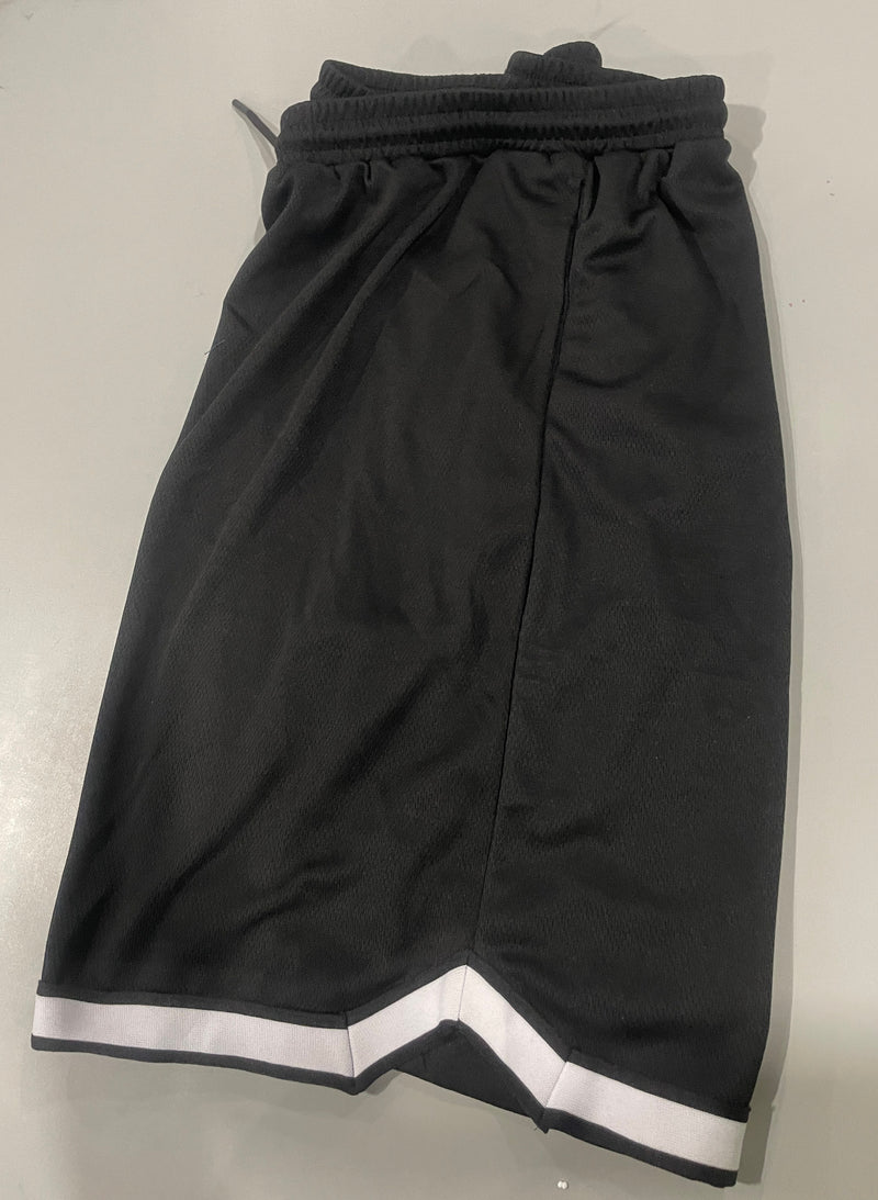 JUMP START MEN'S ACTIVE DRAWSTRING MESH BASKETBALL SHORTS SIZE: XL - BLACK - Brand New