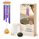 UpBlend 29" Purple Aluminum Wind Chimes for Outside, Soprano, D Major - Brand New