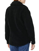 Amazon Essentials Women's Oversized Teddy Sherpa Shirt Jacket, Black, Large - Brand New