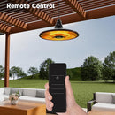 SUNDATE HANGING HEATER, 1500W OUTDOOR ELECTRIC PATIO CEILING HEATER - BLACK - Like New
