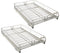 Pop-It Expanding Sliding Cabinet Organizers with Liners Set of 2 - SILVER Like New