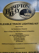 HAMPTON BAY 10 FT. 5-LIGHT BLACK FLEXIBLE TRACK LIGHTING STARTER KIT - BLACK - Like New