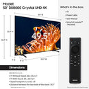 SAMSUNG 50-INCH CLASS 4K CRYSTAL UHD DU8000 SERIES HDR SMART TV UN50DU8000 - Like New