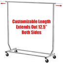 Simple Houseware Supreme Commercial Grade Clothing Garment Rack Chrome - Brand New