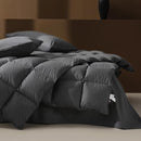 AIRLUCK FEATHER DOWN COMFORTER TWIN SIZE HOTEL FLUFFY INSERT 68X90 - GRAY - Like New