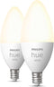 Philips Hue 40W E12 White LED Smart Candle, Pack of 2 Like New