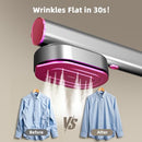 ELORTI TRAVEL STEAMER FOR CLOTHES 2-IN-1 STEAMER & IRON, G3U - ROSE RED - Like New