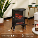 TURBRO Suburbs TS17Q Infrared Electric Fireplace Stove 1500W - BLACK Like New