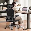 BESTFAIR ERGONOMIC OFFICE DESK CHAIR HIGH BACK MESH LUMBAR SUPPORT - BLACK - Like New