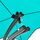 BALANCEFROM HANGING CURVED CHAISE LOUNGE CHAIR SWING - AQUA - Like New