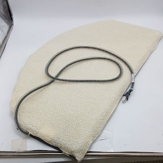 K&H MANUFACTURING HEATED PET MAT, 30X10, WIRED - BLACK/BEIGE - Like New