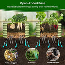 OLLE TWIN ROUND METAL GARDEN BEDS VEGETABLES 17" TALL 24" X 17" -SAGE GREEN - Brand New