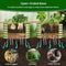 OLLE TWIN ROUND METAL GARDEN BEDS VEGETABLES 17" TALL 24" X 17" -SAGE GREEN - Brand New