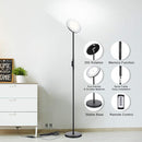 JOOFO Floor Lamp 30W/2400LM Sky LED Modern Torchiere 3 Color MF18228B - Black - Like New