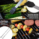 HOME-COMPLETE 16-PC BBQ GRILL TOOLS SET - SILVER - Like New
