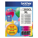 BROTHER LC2033PKS CYAN/MAGENTA/YELLOW HIGH YIELD INK CARTRIDGE 3/PACK - Brand New