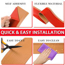 FONUNO VINYL WALL BASE BASEBOARD MOLDING TRIM 4" FLEXIBLE SELF ADHESIVE RUBBER - Brand New