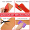 FONUNO VINYL WALL BASE BASEBOARD MOLDING TRIM 4" FLEXIBLE SELF ADHESIVE RUBBER - Brand New