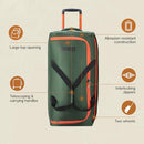JEEP TWO WHEEL ROLLING TRAVEL DUFFLE BAG, BLUE, 27 INCH - BLUE - Like New