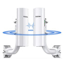ADALOV 3KM OUTDOOR WIRELESS BRIDGE POINT TO POINT, 5.8GHZ - WHITE - 2 PACK - Like New