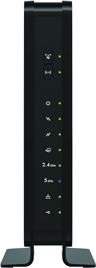 NETGEAR N600 8x4 WiFi DOCSIS 3.0 Cable Modem Router C3700 - Black Like New