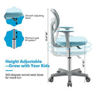 COSTZON KIDS DESK CHAIR, ADJUSTABLE CHILDREN STUDY COMPUTER CHAIR 04159 - BLUE - Like New