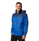 COLUMBIA MEN'S GLENNAKER LAKE II RAIN JACKET MOUNTAIN BLUE/COLLEGIATE NAVY - Brand New