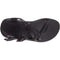 J107248 CHACO WOMEN'S ZX/1 CLOUD OUTDOOR SANDAL SOILD BLACK SIZE 10 - Like New
