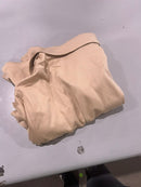 DEVON AND JONES LADIES SHORT SLEEVE SHIRT - SIZE: WOMEN L - TAN - Like New