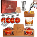 The Ultimate Whiskey Smoker Kit with Torch, Whiskey Stones & Display Stand - Like New