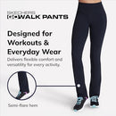 SKECHERS WOMEN'S GO WALK HIGH WAISTED PANT SIZE: WOMEN L - BLACK W03PT84 - Brand New