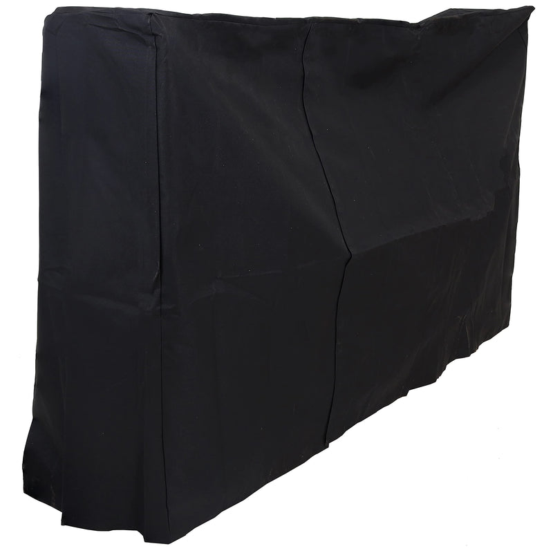 SUNNYDAZE 6' FIREWOOD LOG RACK COVER HEAVY-DUTY PVC CONSTRUCTION - BLACK - Like New