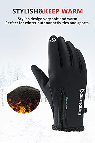 GOLOVEJOY WINTER GLOVES WATERPROOF WINDPROOF ANTI-SLIP GLOVES MEN'S BLACK L - Like New