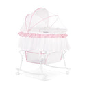Dream On Me Lacy Portable 2-in-1 Bassinet & Cradle, Basket, Canopy Removable - Like New